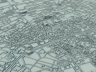 Daegu City South Korea 3D print model