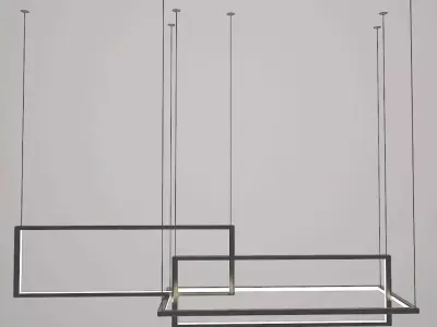 MODERN STYLE PENDANT LIGHT Low-poly 3D model