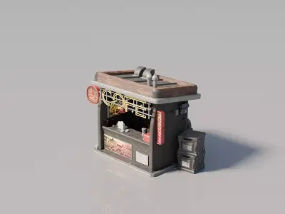 Cyberpunk House 9 3D model