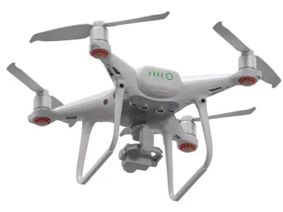 DJI Phantom 4 Pro Drone White 3D model