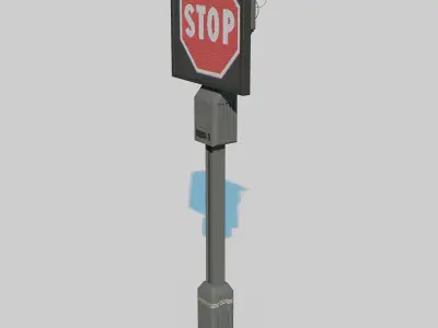 Cyberpunk Street Signs 3D model