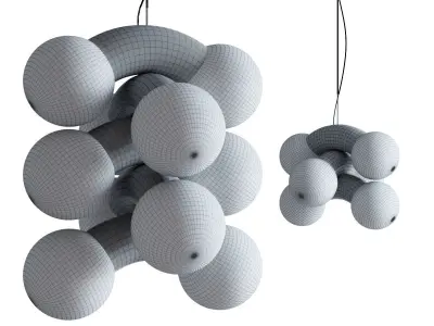 Vine Multi-Tiered Pendant Light By Caine Heintzman from ANDlight 3D model