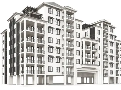 Building 3D Model residential 3D model