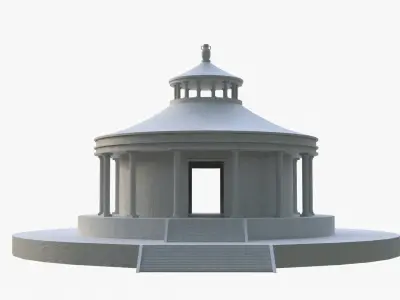 ACUARIO TEMPLE - Templo de Acuario - Acuarius Low-poly 3D model