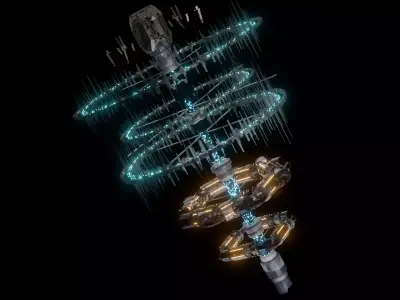 space station sci fi   3D model