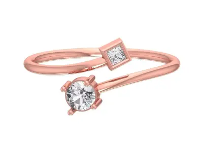 Women Light Weight Band Ring 3D print model 31