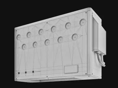 Sci-Fi air conditioner 05 3D model