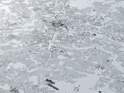 Birmingham Streets and Buildings 3D model