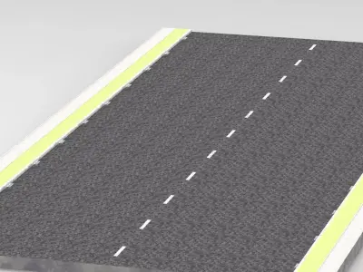 Simple Road Free 3D model