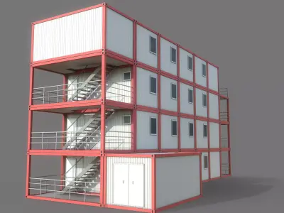Container Building 2 3D model