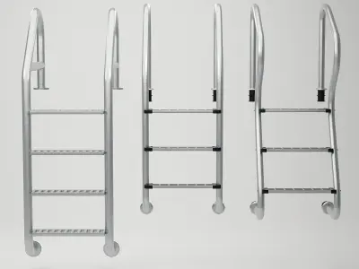 Pool Ladders Low-poly 3D model