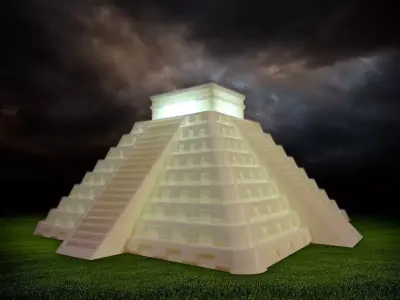 Temple of Kukulkan at Chichen Itza Desktop Model Free 3D print model