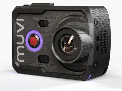 Veho VCC-006-K2 Muvi action camera Low-poly 3D model