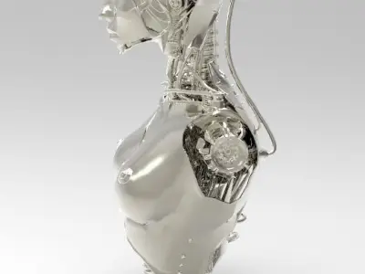 Female Robot 3D model order