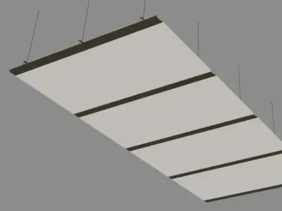BIM-GC-Hinge Down Suspended Metal Ceiling -From Architect- 3D model