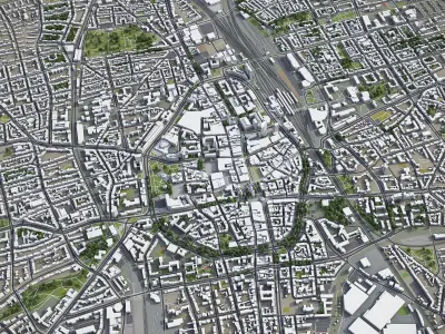 Dortmund  Low-poly 3D model