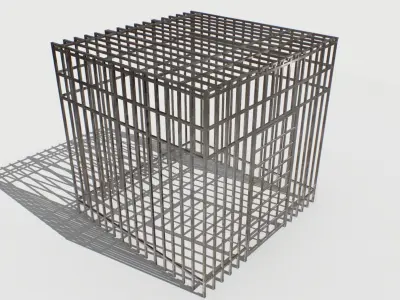 Basement Jail Storage or Cell Pack 1 Low-poly 3D model