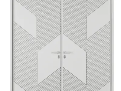 Entrance door set218 3D model