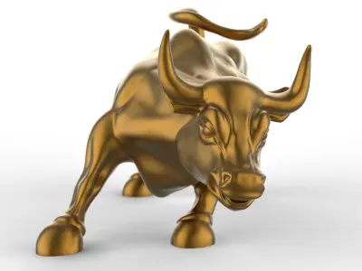 Wall street Bull 3D print model