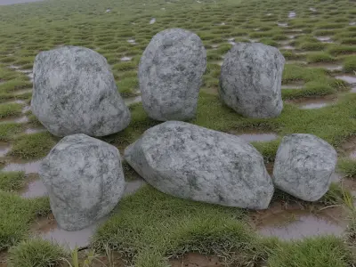 CG rock head mountain model download scene stone  3D model