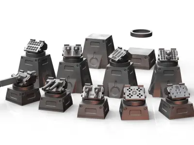 Turret Terrain Pack  3D print model