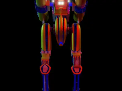 Mecha sci-fi robot 3D model