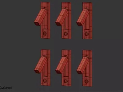 Led Dock Wall Light Low-poly 3D model