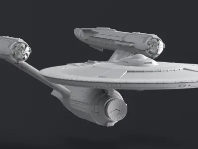 SNW Discovery Enterprise Scale model 3D print model