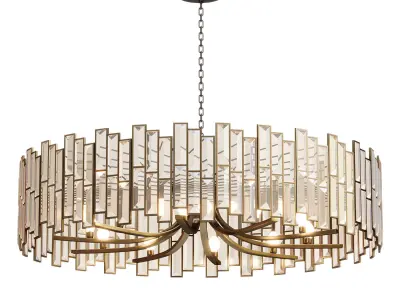 Clytia Modern Geometric Crystal Chandelier 3D model