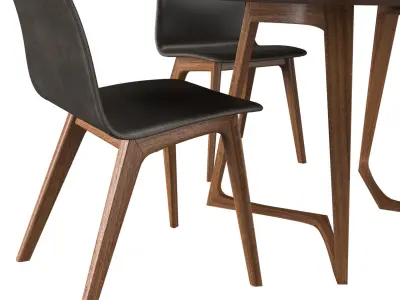 Morph Chair And Twist Table 3D model