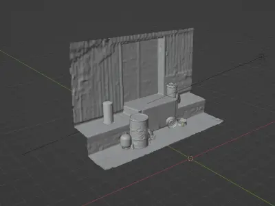Alley Free low-poly 3D model