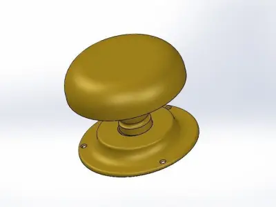 Door knob 3D print model