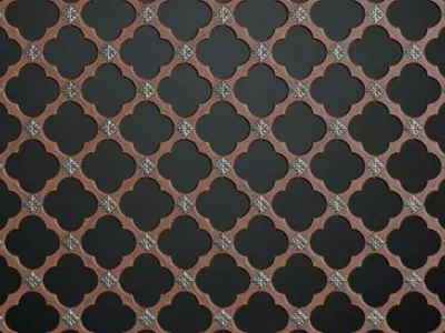 Gothic Carved Wood Lattice Texture