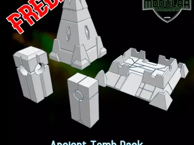 Ancient Tomb Pack Free 3D print model