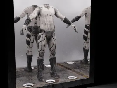 SCI-FI DRESS Low-poly 3D model