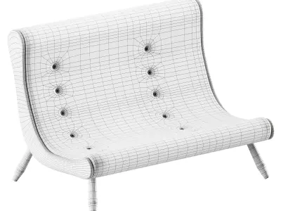 Sofa Eve by Hookl und Stool 3D model
