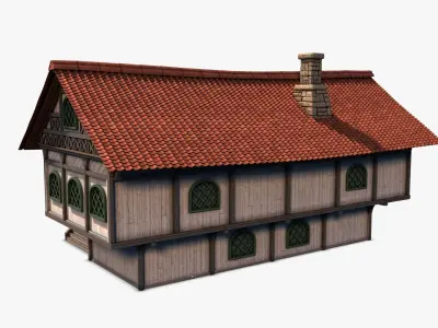 Cottage 03 Low-poly 3D model