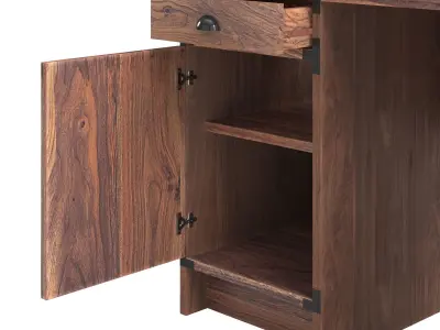 Table wood 3D model purchase