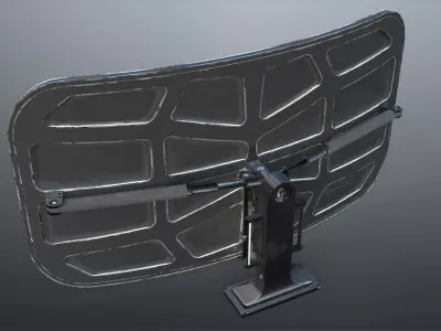 SciFi - Antenna Low-poly 3D model