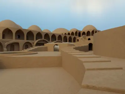 Soil Hotel Low-poly 3D model