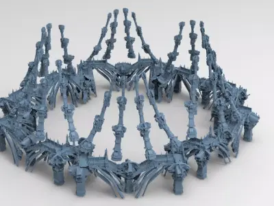 Ancient Golem arena large 3D model