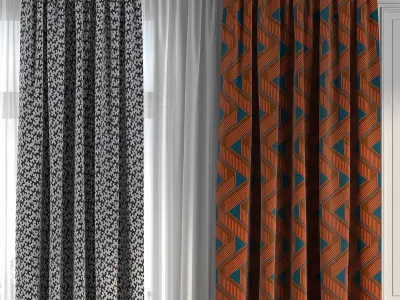 Curtain Set 200 3D model