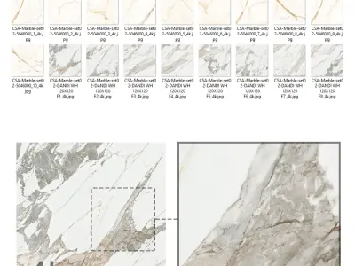 Marble Set 02 - Bundle - 2 Types of Calacatta Gold - 4k Texture