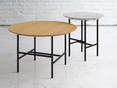 Small Table Trio SQ 3D model