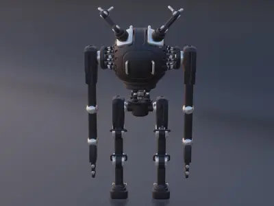 robo-titan robot with eyes 3D model