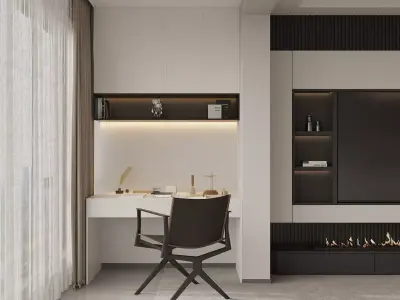 living room 3D model 91