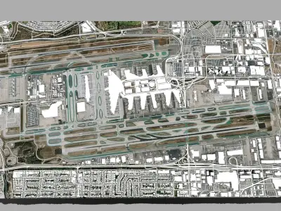 Los Angeles International Airport California 3D model