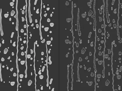 Water drops 3D model