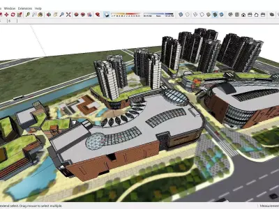 Sketchup Shopping Center D10 3D model