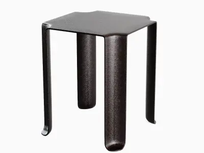 Stackable Plastic Chair A 03 3D model